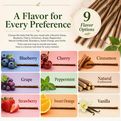 1 oz. Flavored Licorice Root Chew Sticks 100% Pure Natural Glycyrrhiza Glabra