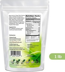 1 lb Organic Agave Inulin Powder – , Gluten-Free Natural Fiber Supplement