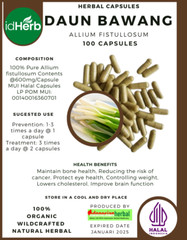FRESH CAPSULE Allium fistullosum Daun Bawang HERBAL PREMIUM ORGANIC