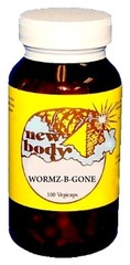 WORMZ-B-GONE NEW BODY PRODUCTS 100 VEGICAPS, NO BINDERS FILLERS OR ADDITIVES