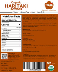 Organic Haritaki Powder | Harde | Harad- Supports Digestion 4,8,16 oz ships free
