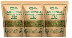 Moringa Turmeric Ginger Tea – 8 oz – Caffeine-Free Blend – Immunity & Digestion