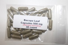 Bacopa Leaf Capsules (Bacopa monnieri) 500mg 30 count