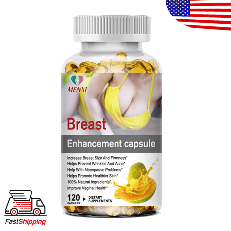 Natural Breast Enhancer Caps – Herbal Bust Firming Phytoestrogen Complex 120pcs