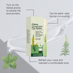 1pcs Mullein Lung Cleanse Diffuser,Mullein Inhaler Pen, Herbal Diffuser Pen