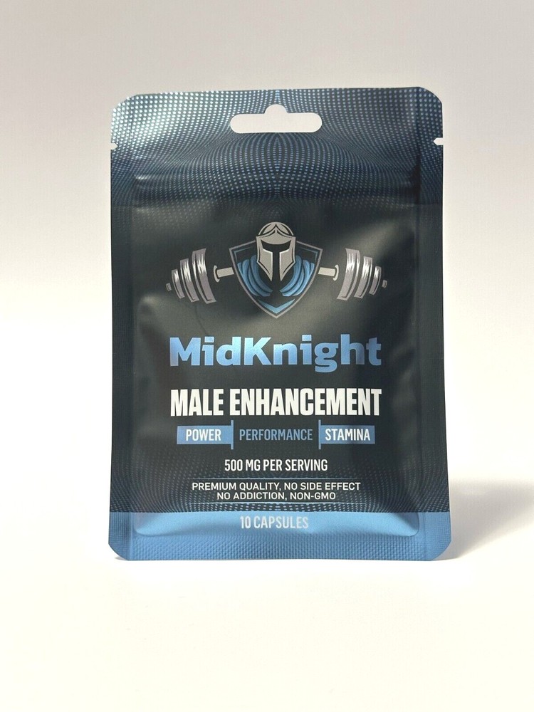 MiDKnight 500 MG Male Enhancement Supplements Natural formula 10 pills