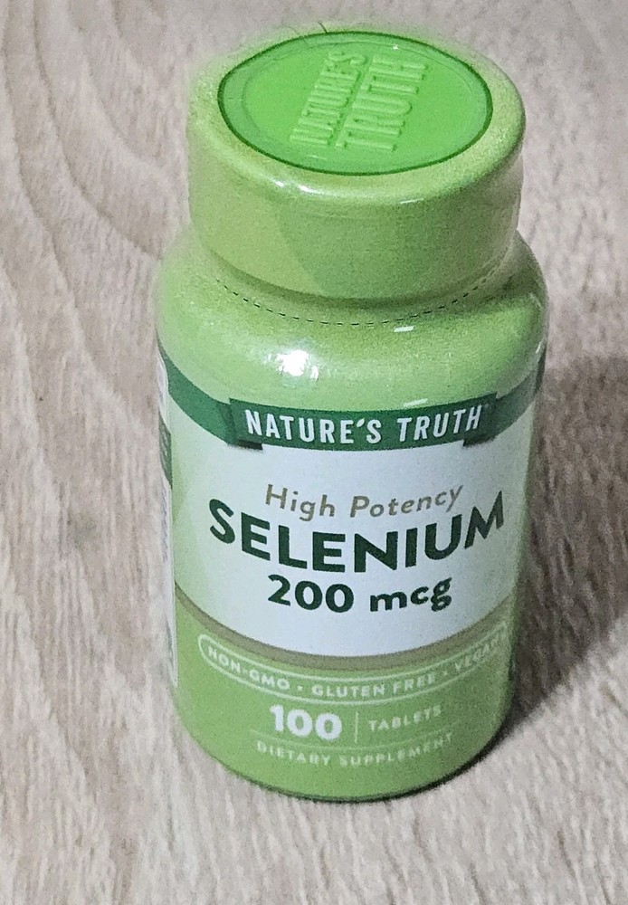 Nature’s Truth Vitamins High Potency Selenium Gluten Free Tablets 200 mcg 100 Ct