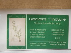 Cleavers Tincture: Relieves Swollen Glands, UTIs, Acne, Brain,Nerves, Prostrate
