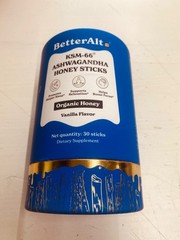 Better Alt KSM-66 Ashwagandha Honey 30 Sticks | Helps Promote Strength, Stamina