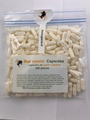 Bee Venom Capsules, Cápsulas de Veneno de abejas , Veleno d’api, 200 pieces