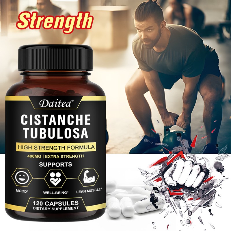 Cistanche Tubulosa 400mg Extract Strength Endurance Gluten-Free Non-GMO 120Caps