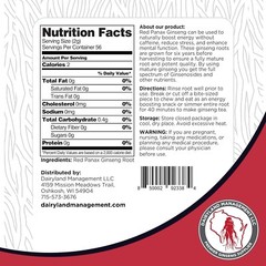 Red Panax Ginseng Root 4oz – Authentic Korean Ginseng, Non-GMO, Gluten-Free, Ide