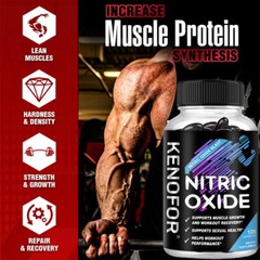 Nitric Oxide Booster Pre-Workout, Muscle Booster 120 Capsules