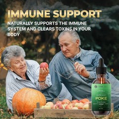 Poke Root Extract – Pure Lymphatic Drainage Drops – Immune Support Supplements &