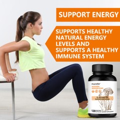 10x Mushroom Complex Supplement – Lions Mane, Reishi, Shiitake, Immune Capsule
