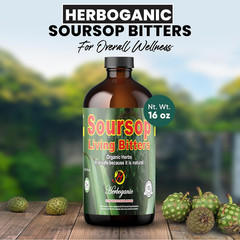 Soursop Living Bitters for Overall Health and Wellness | Pack of 1 | 16 Oz