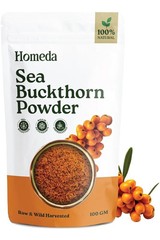 100% Natural Sea Buckthorn Berry Powder 100gm for Skin, Immunity, Gut & Heart