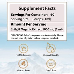 Pure Himalayan 50 ML Shilajit Platinum Fresh, Organic Immunity Shield