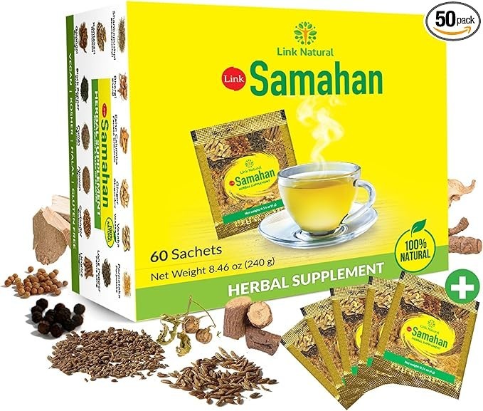 SAMAHAN Ayurvedic Herbal Tea, Ceylon 100% Natural,Immune Booster,Help Cold & Flu