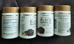 Black Garlic 1500 mg | 60 Capsules | Fermented Extract| made in America Lot of 4
