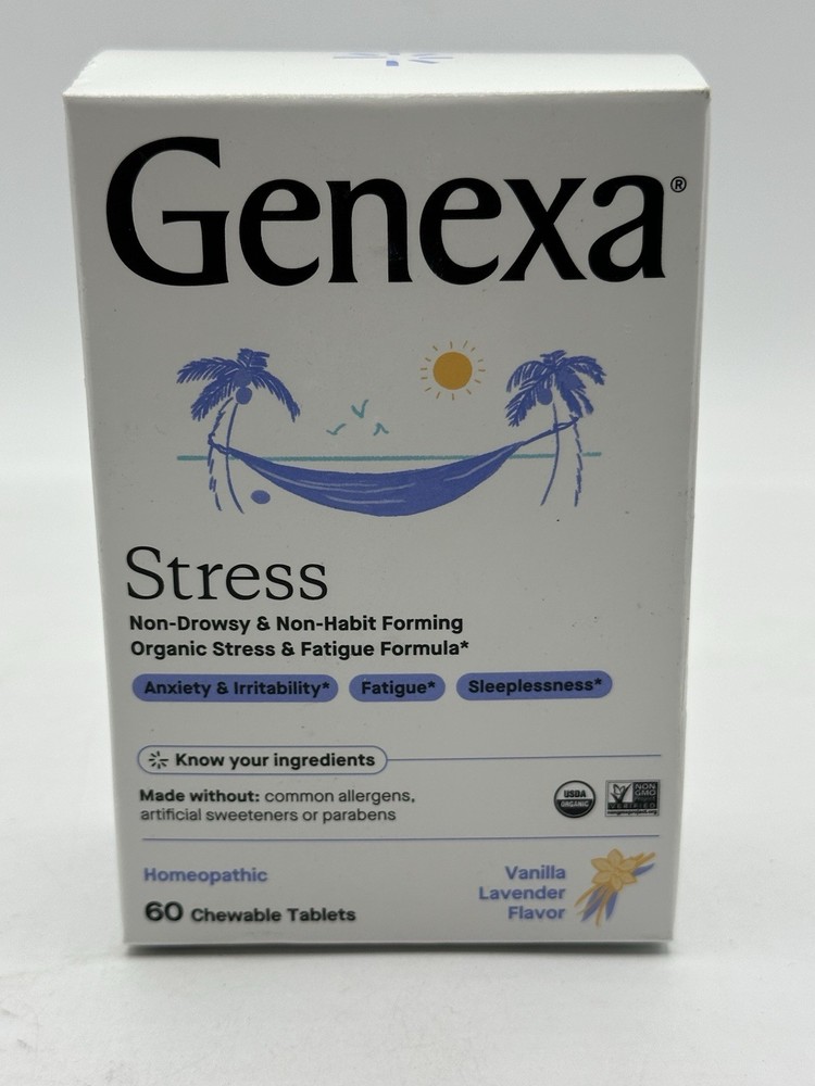 Genexa Stress, Anxiety,irritability, Fatigue,Sleeplessness, 60 Count-01/2026