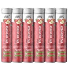 The Body Reserve Apple Cider Vinegar | 120 Tablets Pack Of 6 (Green Apple) K391