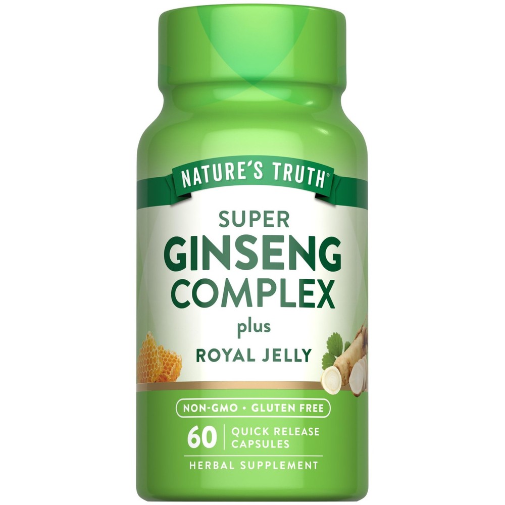 Nature’s Truth Super Ginseng Complex | 60 Capsules | 60 Count (Pack of 1)