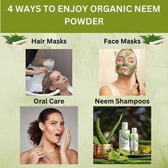 Organic Neem Leaf Powder – 16 Oz. – Azadirachta Indica for Hair and Skin Care