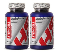 STEM CELL Supplement Anti Aging Repairing Damaged Cells Amino Acid 2 Bottles