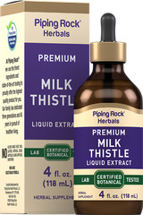 Milk Thistle Seed Extract | 4 fl oz | Liquid Supplement Drops | by Piping Rock