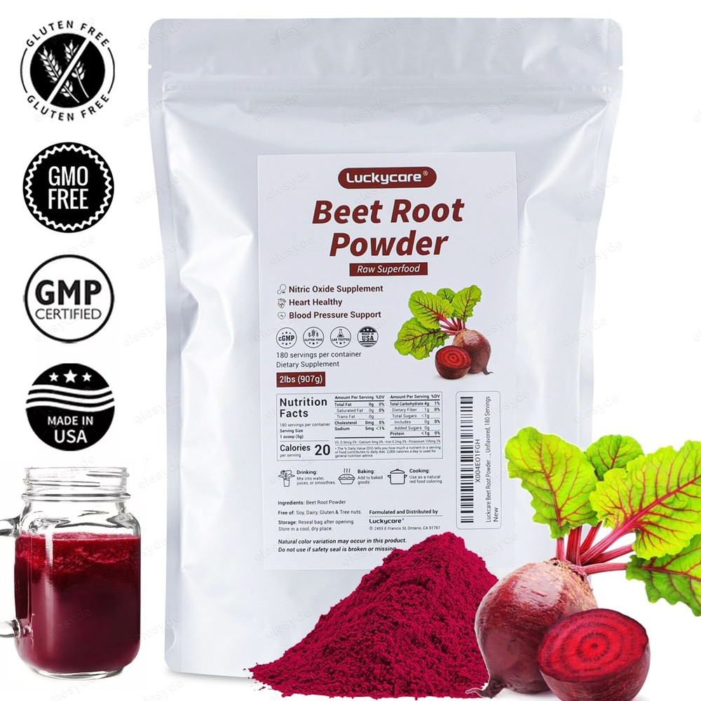 2 LB Organic Beet Root Powder Raw Non GMO Pure Beta Vulgaris Nitric Oxide Booste