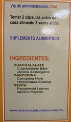 Tepeyac 50 capsulas cuachalalate menta