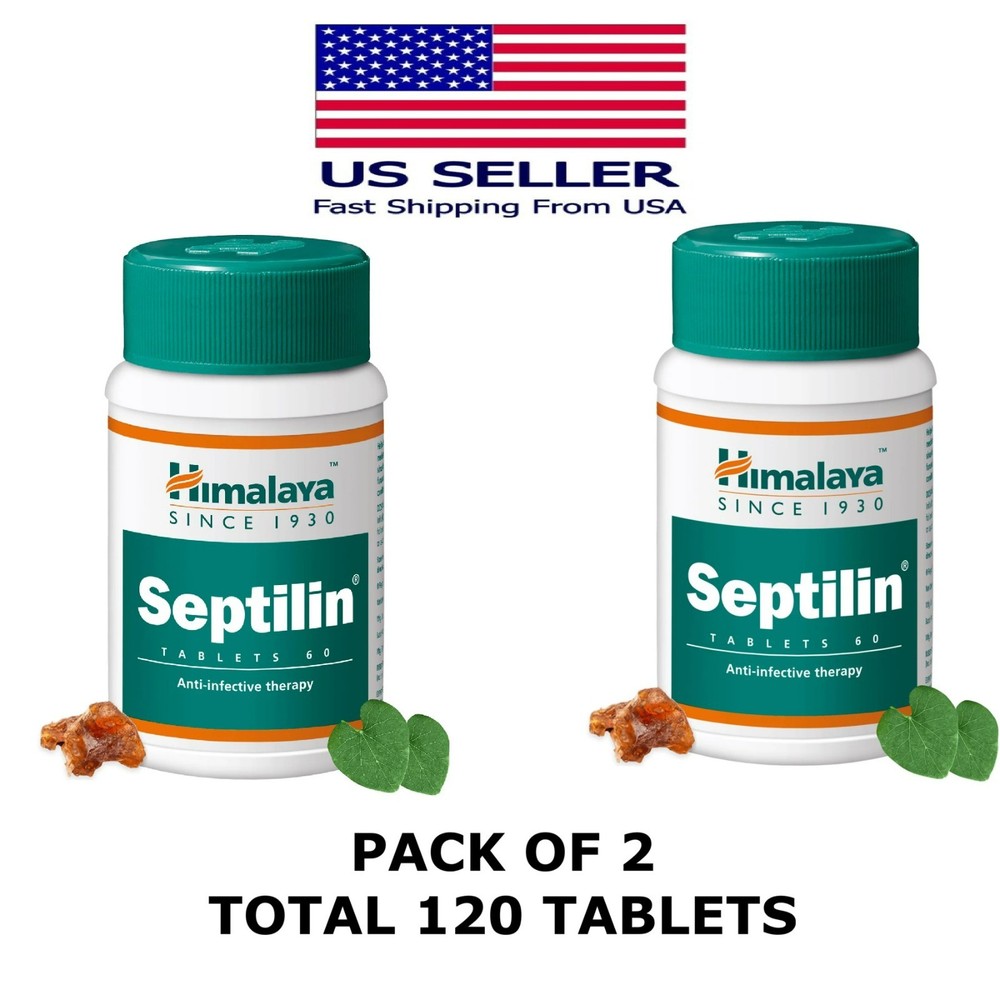 Septilin Himalaya 60 Tablets USA Seller Free Shipping (Pack Of 2)