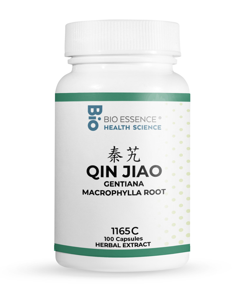 1165C Qin Jiao, Gentiana Macrophylla Root (Raw), 100 Capsules/bottles, 2 bottles