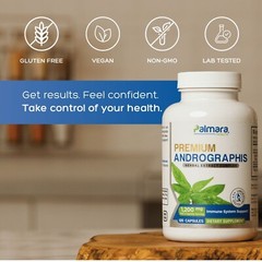Premium Andrographis Extract 1,200mg (100mg Andrographolides), 120 Capsules