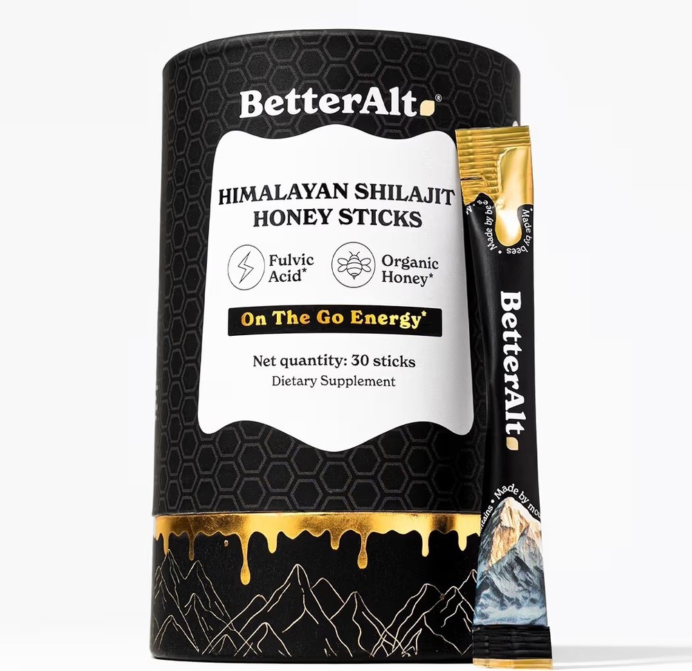 Better Alt Pure Himalayan Shilajit Sticks with 30sticks Honey, Naturally Sweeter