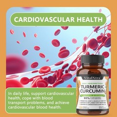 Turmeric Curcumin With Black Pepper,Support Joint Health High Absorption 120caps