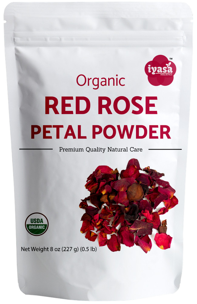 Organic Red Rose Petal Powder 8, 16 oz Free Shipping