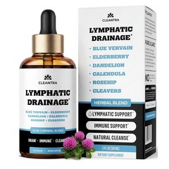 Lymphatic Drainage Drops – Supplement for Lymphatic Support & Detox – 10-in-1…