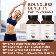 Ganoderma Capsules 500mg Lingzhi Reishi Immunity Booster