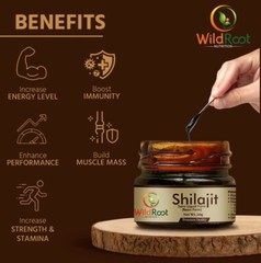 100% Pure Natural Himalayan Shilajit |Soft Resin| Organic| Fulvic Acid – 20gm