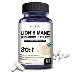 LION’S organic MANE MUSHROOM EXTRACT – BRAIN AND MOOD SUPPORT