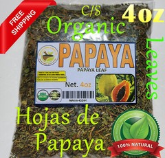 4oz Hojas de papaya, papaya leaves, papaya leaf,te/tea hoja de papaya Natural