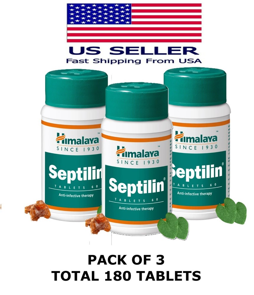 Septilin Himalaya 60 Tablets USA Seller Free Shipping (Pack Of 3)