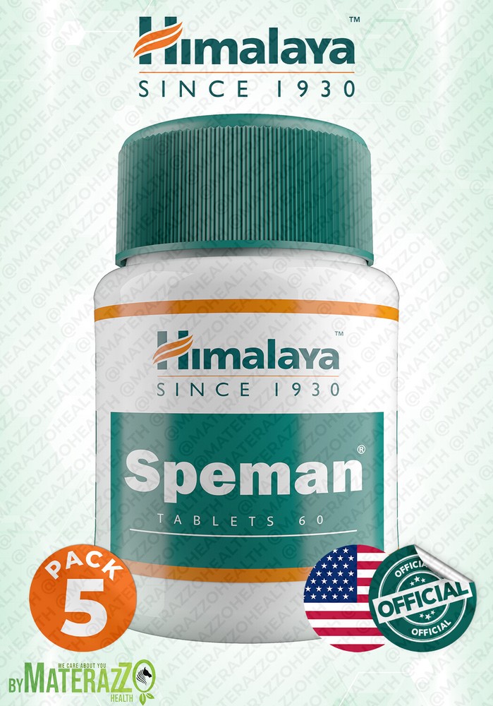 Speman Himalaya USA EXP.10/2025 NEW 5 BOX 300 TABLETS ORGANIC MEN’S HEALTHS CARE