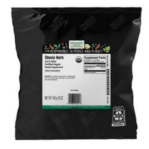 Organic Green Stevia Herb Cut & Sifted 1 Lb