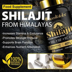Pure 100% Himalayan Shilajit, Soft Resin, Organic Extremely Potent, Fulvic Acid