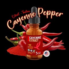 Cayenne Pepper Liquid Drops – Cayenne Extract / Tincture – DLX – USA