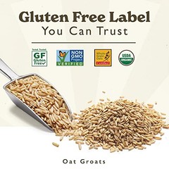 Gluten Free Organic Oat Groats, 2.5 Pound (40 oz) Bag, 2.5 Pound (Pack of 2)