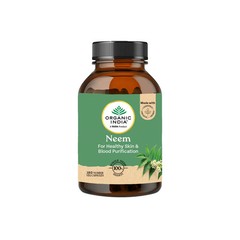 Organic India Neem 180 Vegetarian Capsules Healthy Skin & Blood Purification